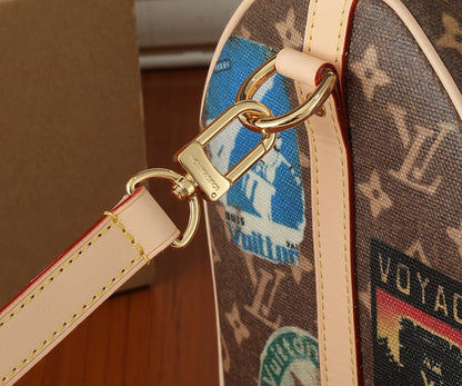 Louis Monogram Hotel Labels Speedy Bandouliere 30