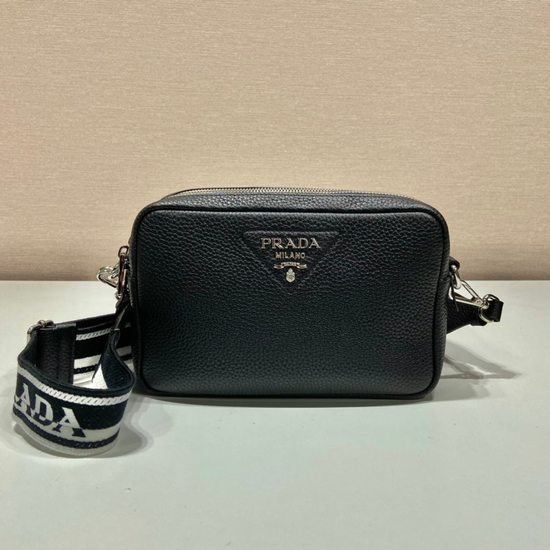 Pra Bag With Shoulder Strap Black For Women, Women's Bags 8.6in/22cm 1BH082_2DKV_F0002_V_3OM