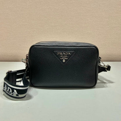 Pra Bag With Shoulder Strap Black For Women, Women's Bags 8.6in/22cm 1BH082_2DKV_F0002_V_3OM