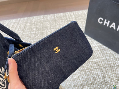 CC new arrival denime tote bag size:  37 * 31 cm