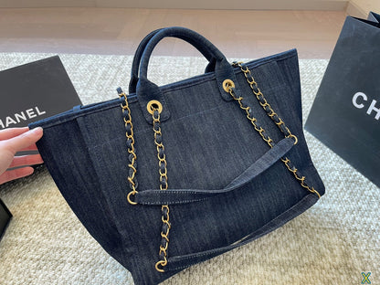 CC new arrival denime tote bag size:  37 * 31 cm