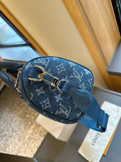Louis Lvkeepall new arrival denim bag size: 25 * 12 cm
