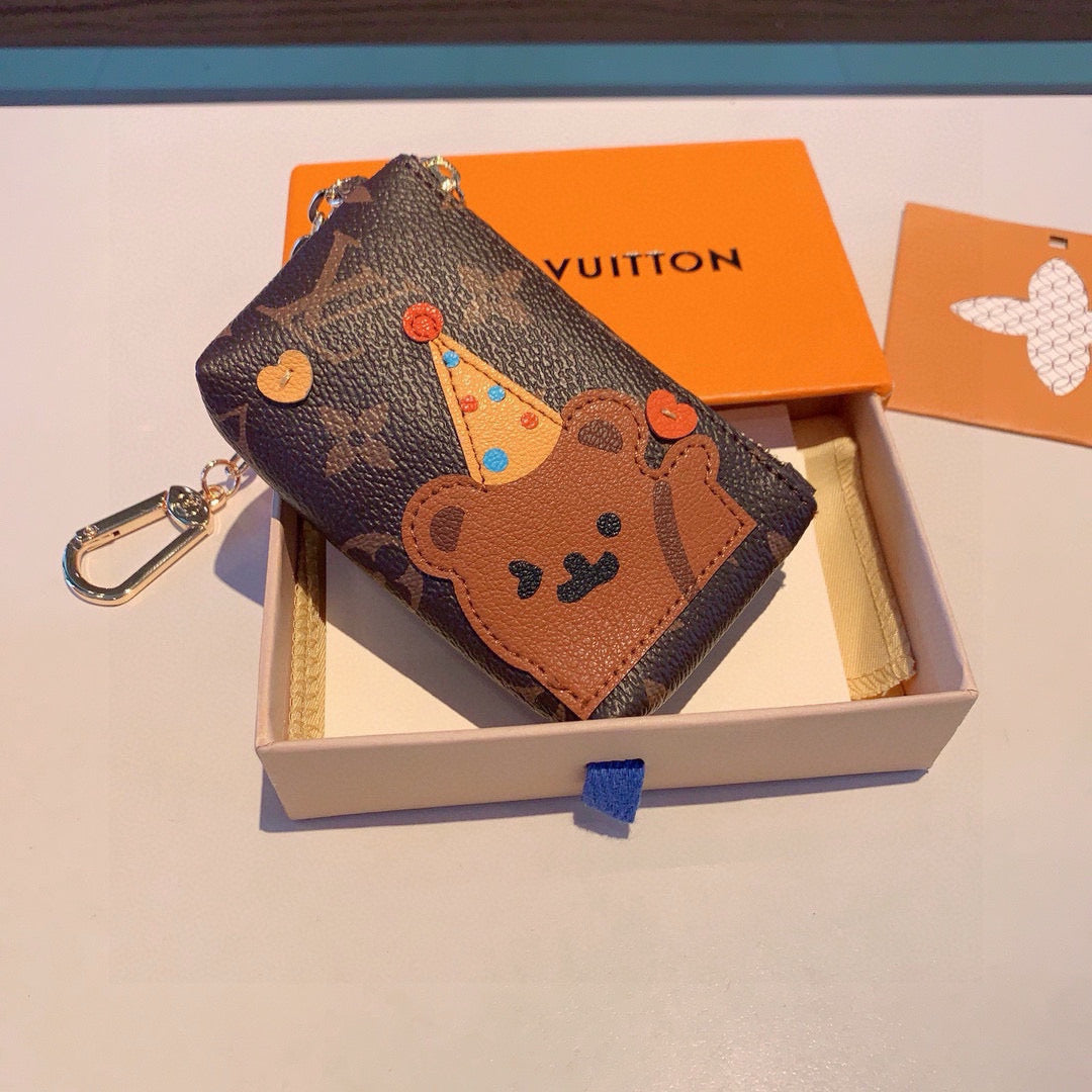 Louis new arrival coin earphone bag wallet