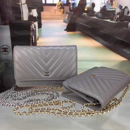 Chevron Lambskin Woc