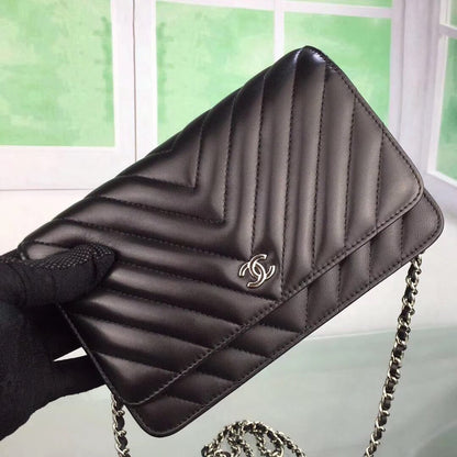 Chevron Lambskin Woc