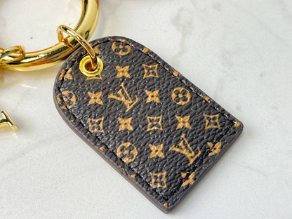 Monogram Key Chain Bag Charm